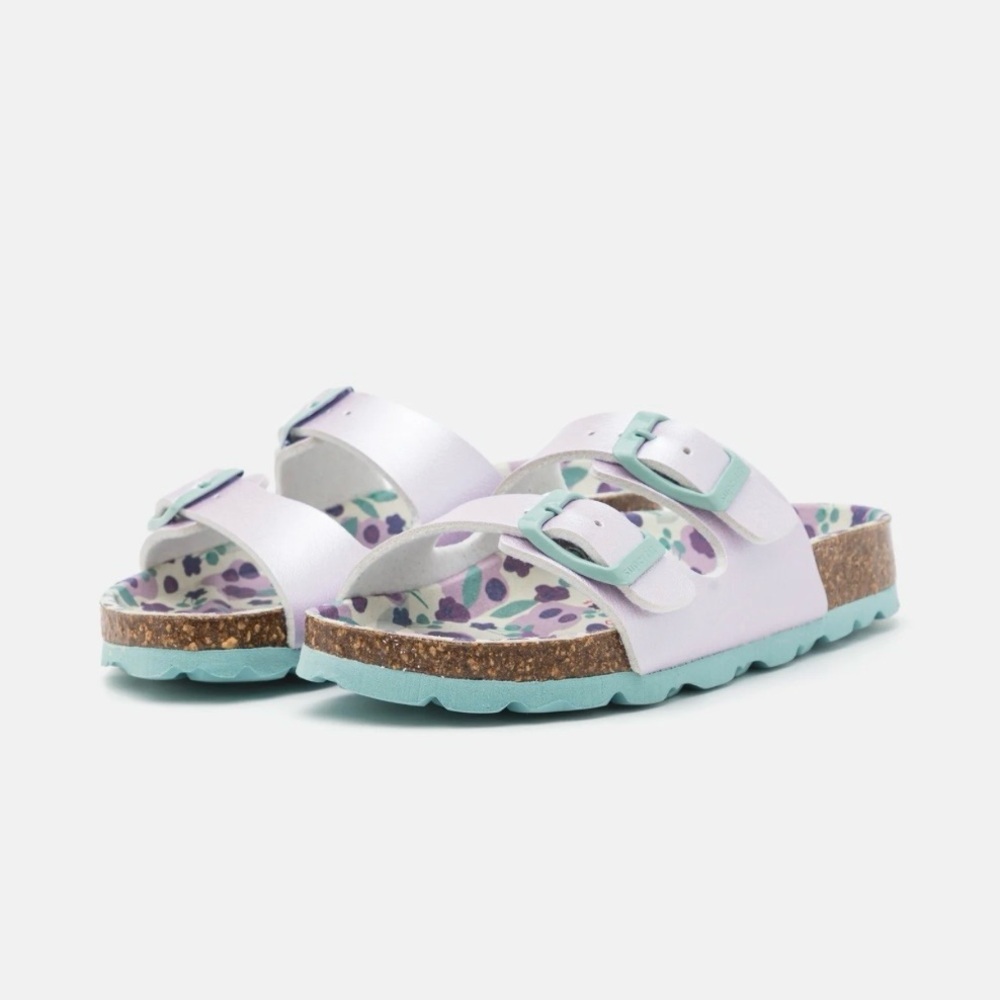 Superfit Finken Girls Sandals Shoes Lila Purple Size 24 EU / 8 US Faux Leather - Picture 1 of 8